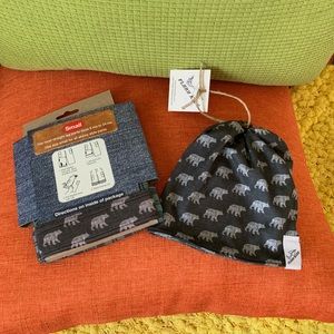 Toddlers Beanie and Pantleg Cuffs- Reversable